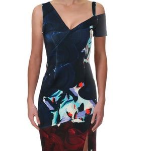 Yigal Azrouel Womens One Shoulder Floral Print She
